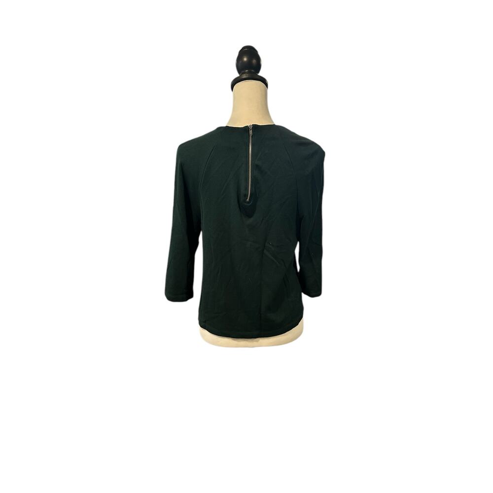 W5 Green 3/4 Sleeve Top Medium - Picture 3 of 4